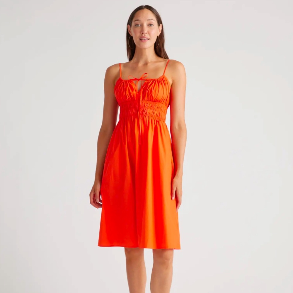 Organic cotton keyhole “milkmaid” dress (almost new)